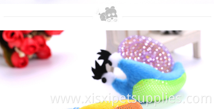 Pet Plush Snail Shape Toys Cat Favorite Scratcher cat toy